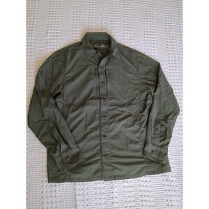 Triple Aught Design Latitude Field Button Shirt Green Sz Medium Long Sleeve